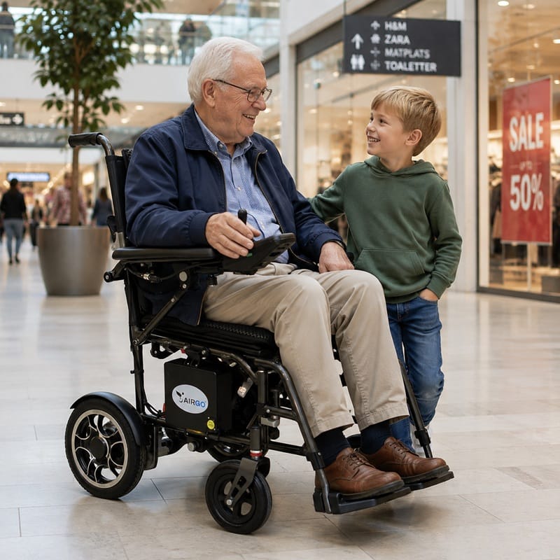 Airgo X1 på köpcentrum